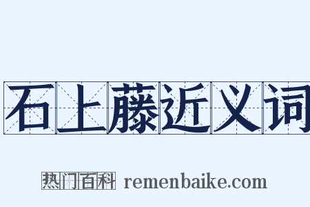 石上藤近义词是什么意思的图片